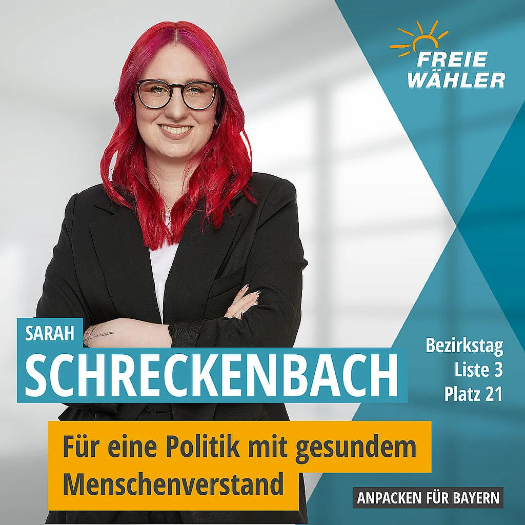 Sarah Schreckenbach, Kandidatin für den Stimmkreis 102 München-Bogenhausen